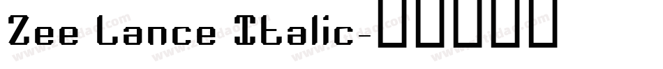 Zee Lance Italic字体转换